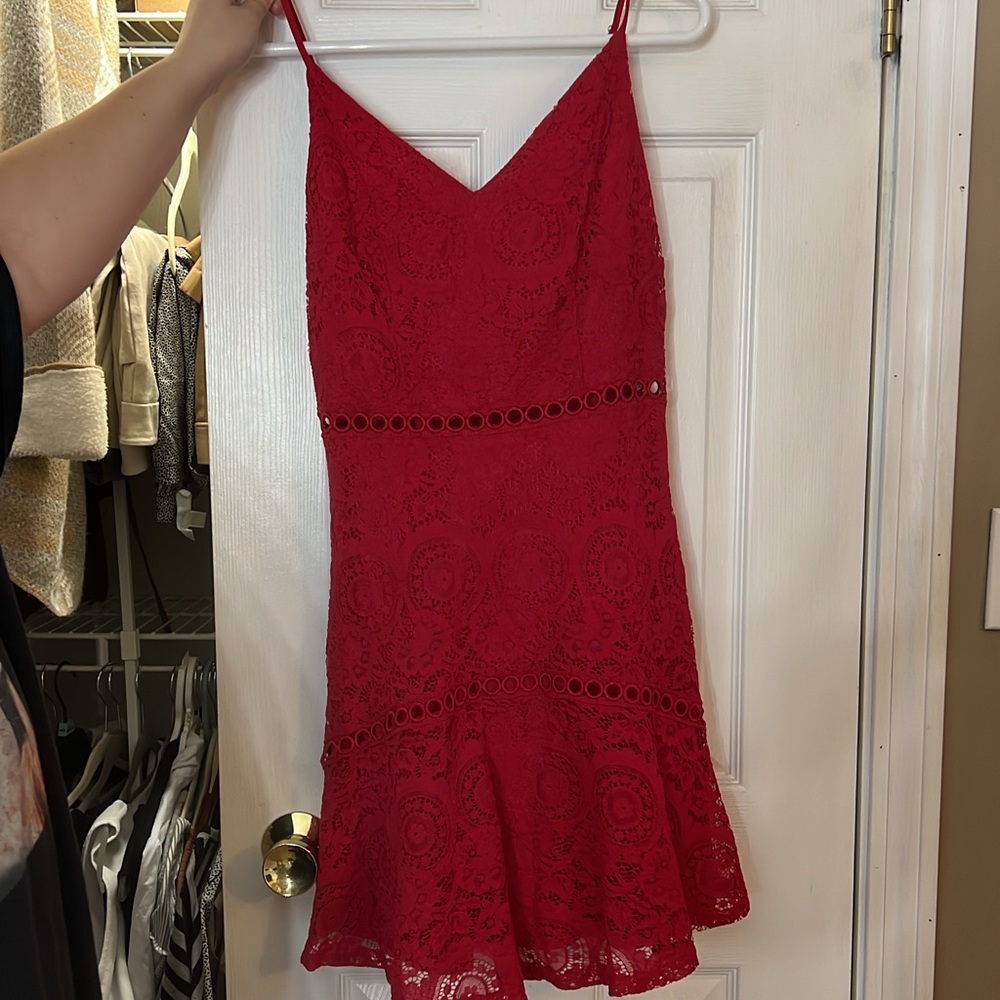 Francesca’s red dress